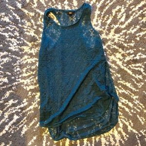 BOGO 🥰teal lace festival top🥰